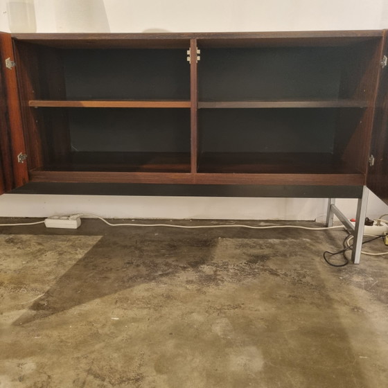 Fristho Dressoir Palissander, Zwart En Chroom, Model BDR-250, 1960 – Chrome, Metal, Vintage (photo 8 of 14)