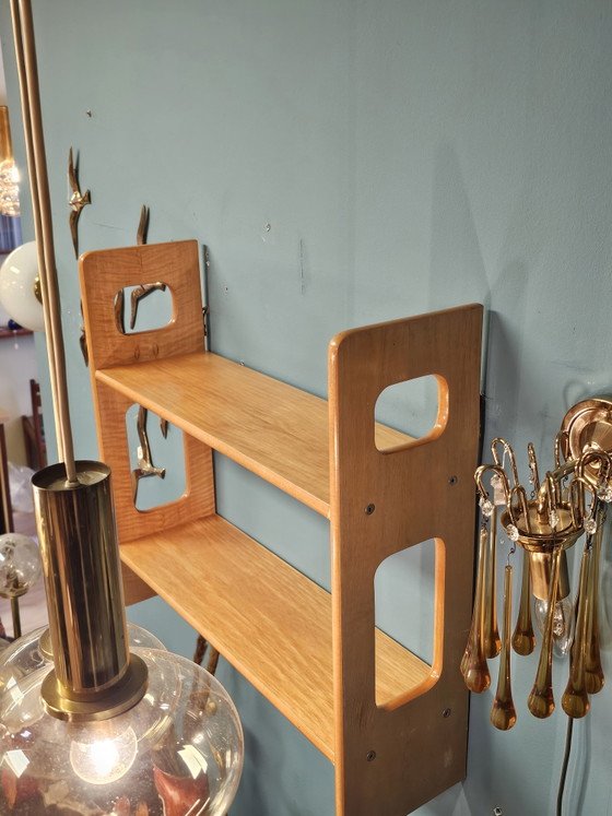 Vintage Wooden Shelving unit Wall Shelf (photo 4 of 8)