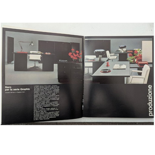 Bureau « Graphis » conçu par Osvaldo Borsani pour Tecno, années 1970
