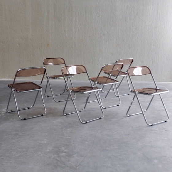 Image 1 of 6 x Plia Klappstühle von Giancarlo Piretti für Anonima Castelli