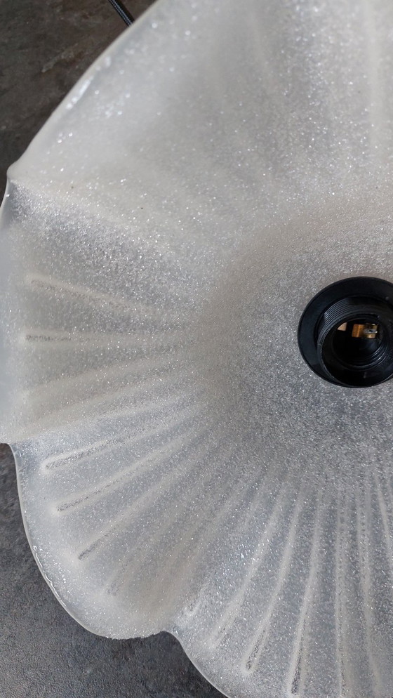 Image 1 of Lampada a sospensione "Graniglia" di Murano smerigliata, Lampo veneziano,