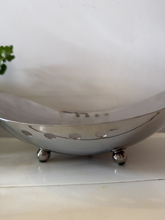Ciotola da frutta cromata dell'era spaziale – Oggetti decorativi, Chrome (photo 4 of 5)