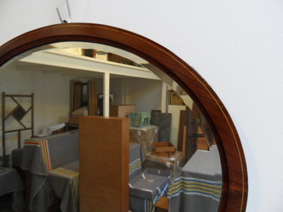Image 1 of Antique oval mirror