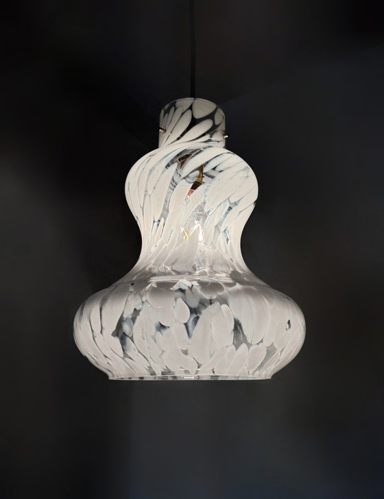 Image 1 of Space Age hanging lamp 70's Murano glass