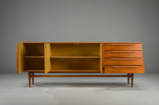 Mid-Century Type 214 Sideboard in Teak by Heinrich Riestenpatt for RT Möbel, 1960s