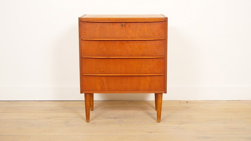 Commode danoise vintage | Teck | 4 tiroirs
