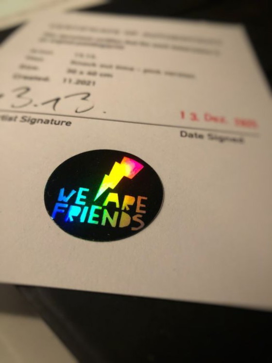 Image 1 of Peinture Originale - In Crypto We Trust - 13.13. - Arte di strada - 2022