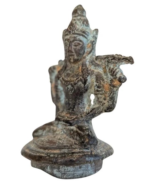 Antigua estatuilla de bronce de Vishnu – Esculturas, Bronze (photo 6 of 7)