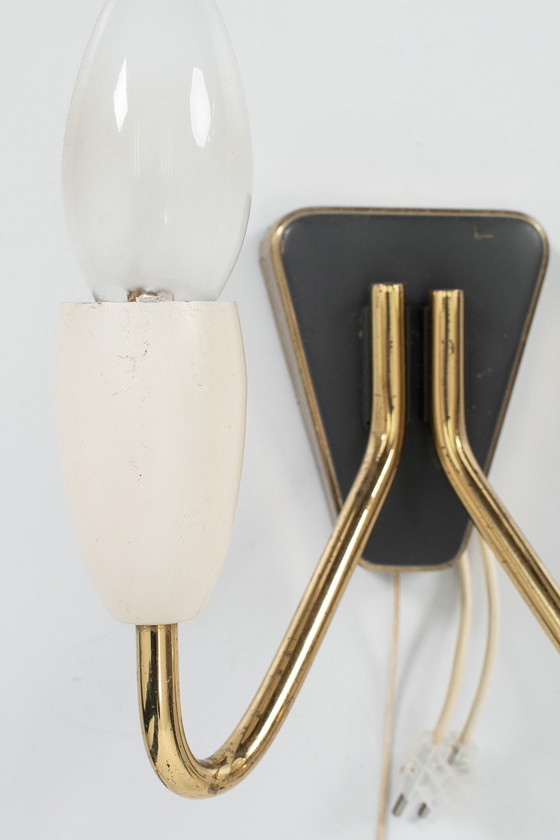 Image 1 of Pair of 50's wall lamps