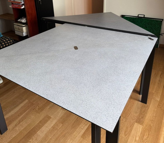 Image 1 of Table pythagoras. 110x110cm. Folds out to 120x120. Also possible: square with triangle.