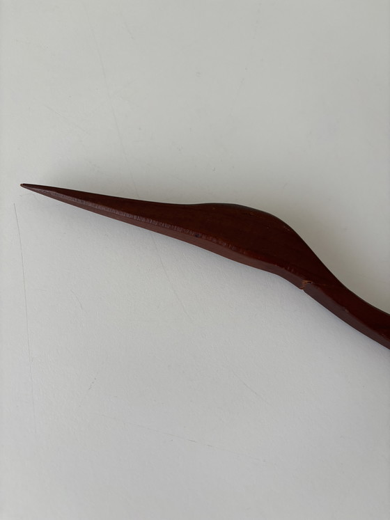 Image 1 of Vintage Teakhouten 50cm Scandinavische wandvogel 