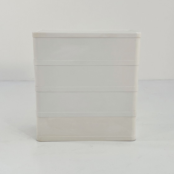 Image 1 of Witte ladekast Model 4964 van Olaf Von Bohr voor Kartell, 1970S