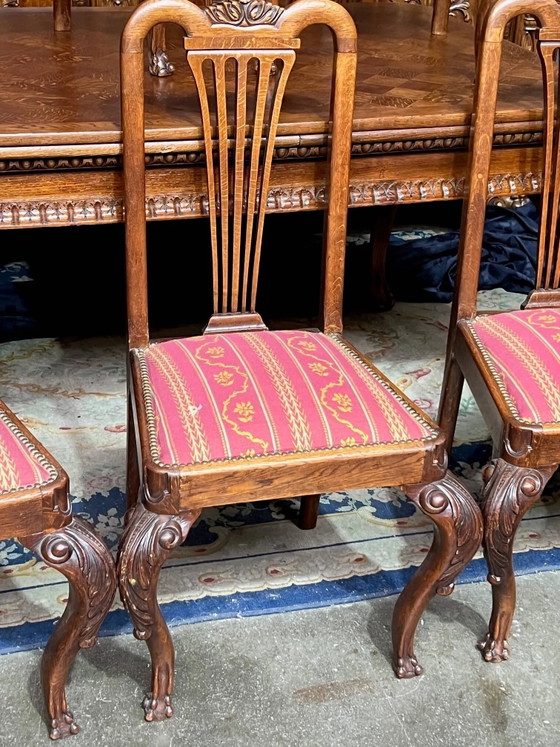 Set di 5 sedie in stile Chippendale. – Sedie da pranzo (photo 5 of 7)