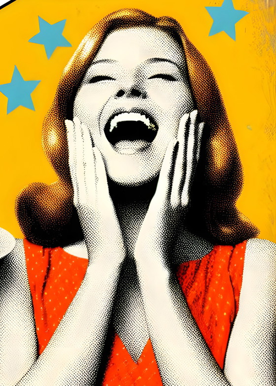 Image 1 of Pop Art su tela "Buon compleanno!"