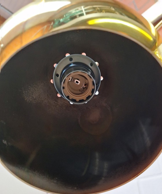 Image 1 of Booglamp vintage 3 armen goudkleur.