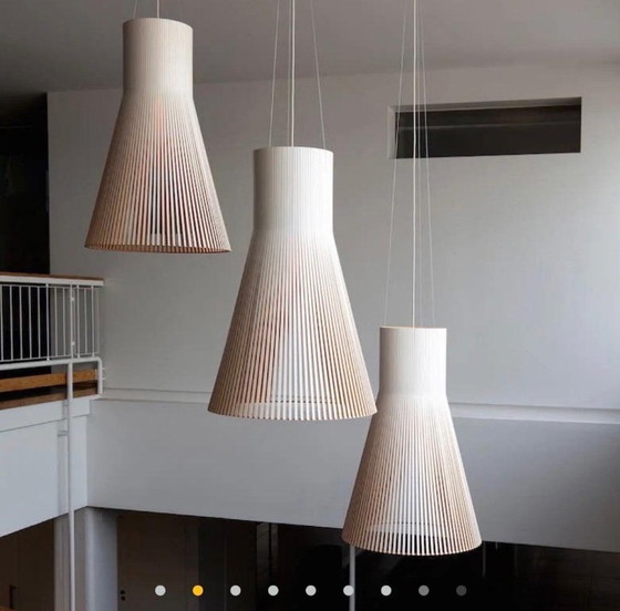 Set mit 4 Secto Design Magnum 4202 Lampen – Seppo Koho – Pendelleuchten, Wood (photo 5 of 5)