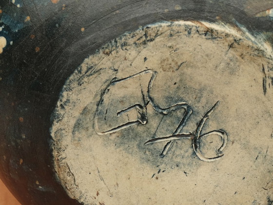Image 1 of bolvormige Kan, pichet à anse 1976, Gerhard Liebenthron (1925-2005)