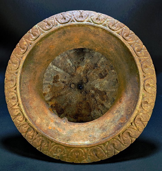 Antieke gietijzeren plantenbak – Medici-basin op voet – 27 cm – 5,5 kg – Cast Iron (photo 6 of 10)