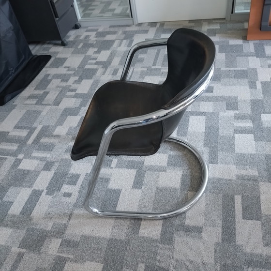 Image 1 of 4 sedie nere Willy Rizzo