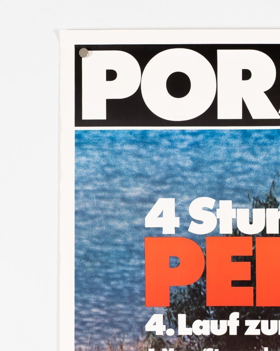 Image 1 of Porsche-Sieg 4 Stunden Pergusa – 1976 – Original Vintage Motorsport Poster by Erich Strenger – Racing, Mid-Century – 102x76 cm