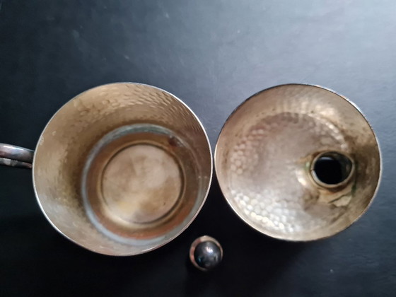 Image 1 of Silver-plated Art Deco pitcher WMF, Germany, 1930s vintage