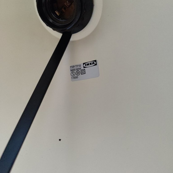 Image 1 of Rote IKEA T710 Pendelleuchte (1970er Jahre), Hexenhut-Modell