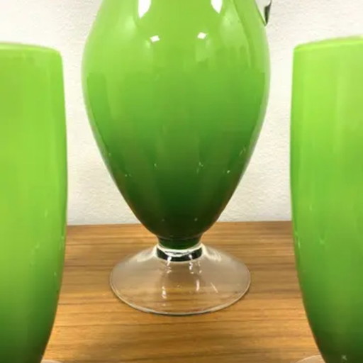 Set di brocca retrò e 6 bicchieri, Murano, anni '60