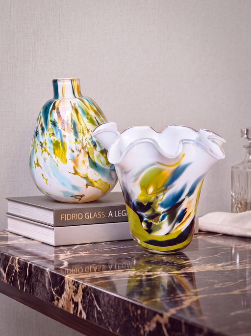 2 Fidrio Handmade Design Vases - Colori Collection – vazen, Glass