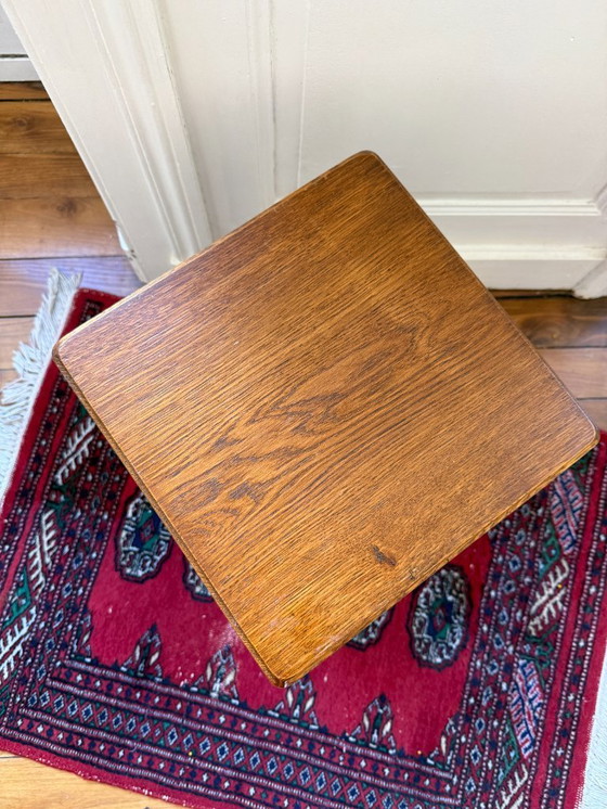 Image 1 of Sgabello in legno - stile brutalista