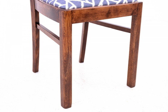 Image 1 of Tocador Art Decó de mediados del siglo XX con silla, Polonia.