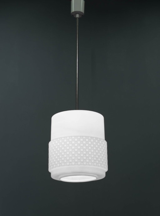 Mid-Century Opaline Glass Design Pendant, 1960s