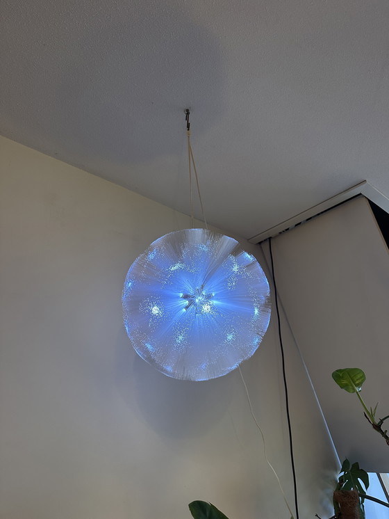 Image 1 of Lampada a sospensione in fibra ottica IKEA STRÅLA della fine degli anni '90/inizio anni 2000.