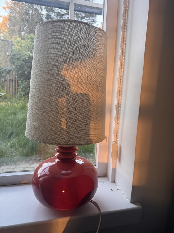 Image 1 of West Germany vintage table lamps orange