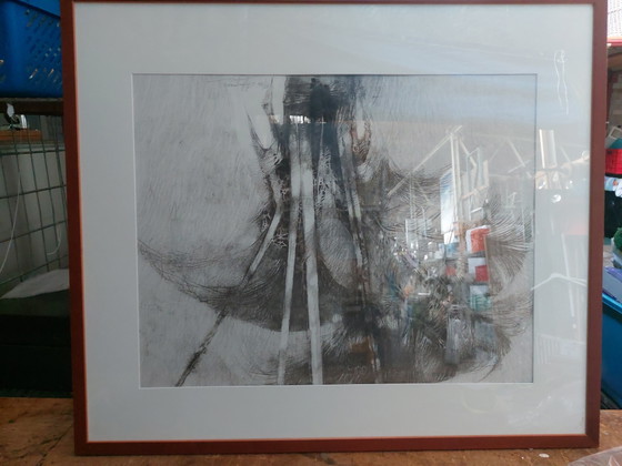 Lithographie d'Ab Jongmans – Lithographies et sérigraphies, Paper (photo 5 of 5)
