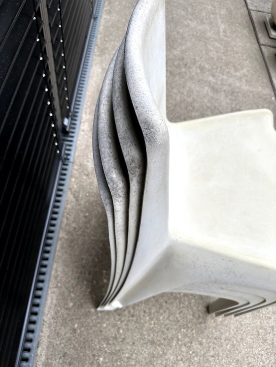 Image 1 of 4 sillas Bofinger Helmut Batzner color blanco