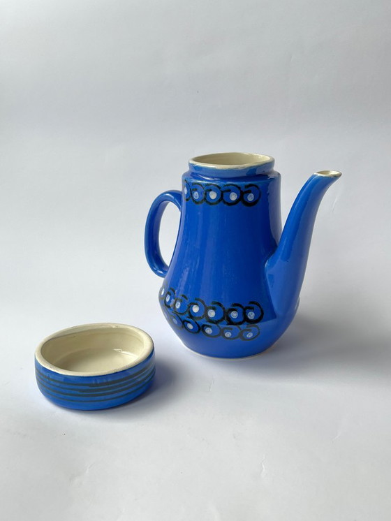 Image 1 of 70s Polish Ceramic Teapot Coffee Pot