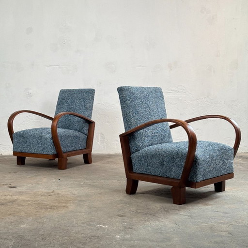 Pair of Mid-Century Armchairs by Debreceni Hajlított Bútorgyár 1960s