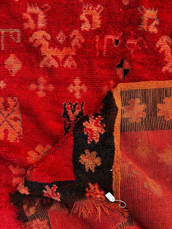 Image 1 of Vintage Marokkaans Boujad-tapijt 180x290 cm – Handgemaakt Berber wollen tapijt