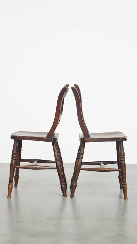 Image 1 of 6 x Antiker englischer Oxford Ess-/Küchenstuhl