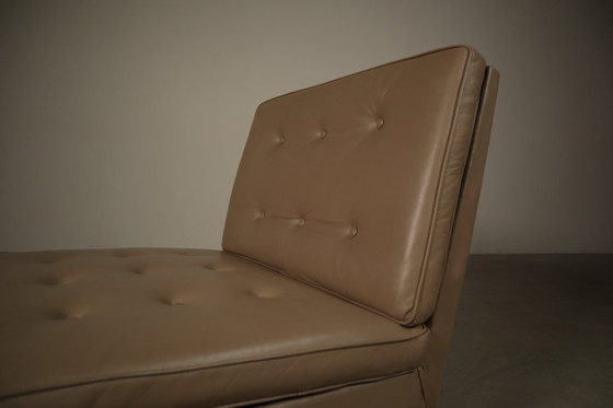 Poltrona Florence Knoll, Poltrone, Cromo, Pelle, Beige, Vintage (foto 6 di 15)