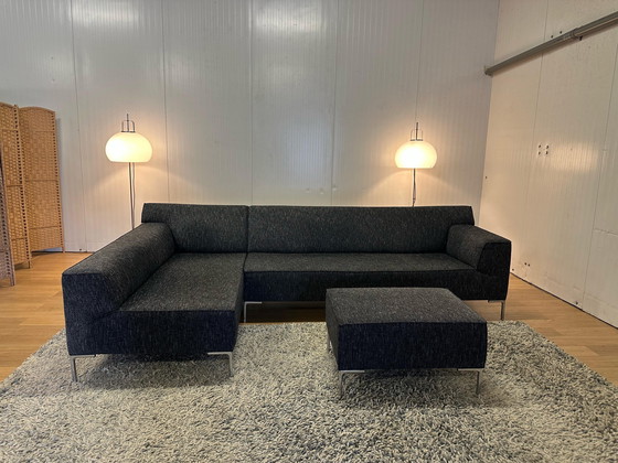Image 1 of Design on Stock Bloq Canapé d'angle + Hocker Black Melange
