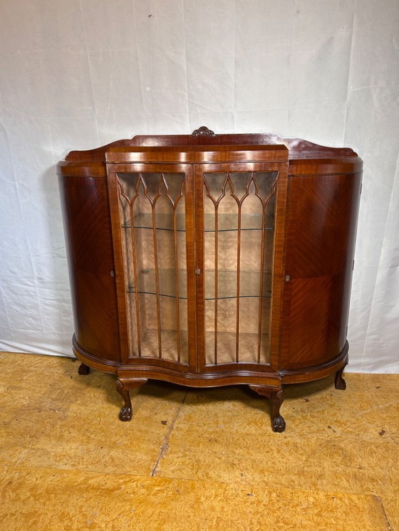 Image 1 of Late Victorian / Early Edwardian Display Cabinet (1880–1900)  A truly charming late Victorian to early Edwardian display cabinet
