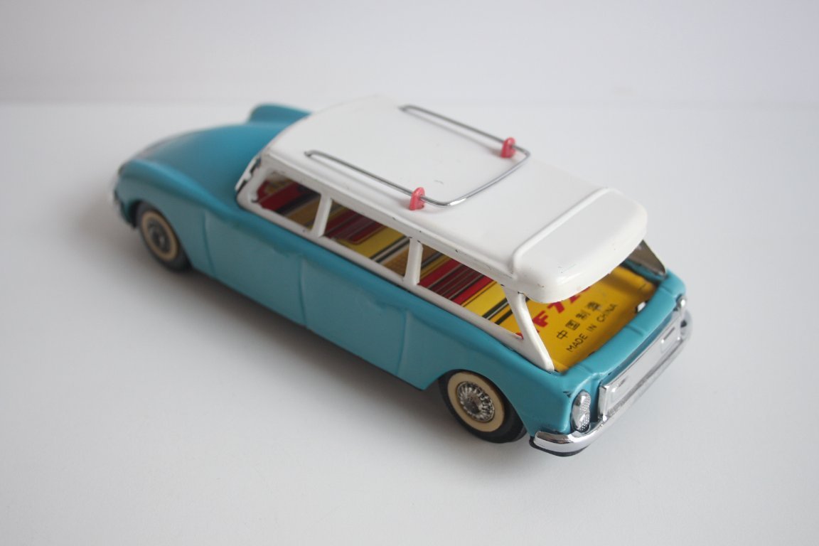 Vintage tin model car, Citroën DS station wagon, 1960s. | €240