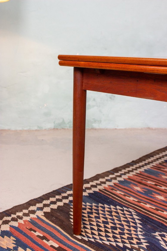 Image 1 of Vintage teak extendable dining table, Danish Mid Century 1960s