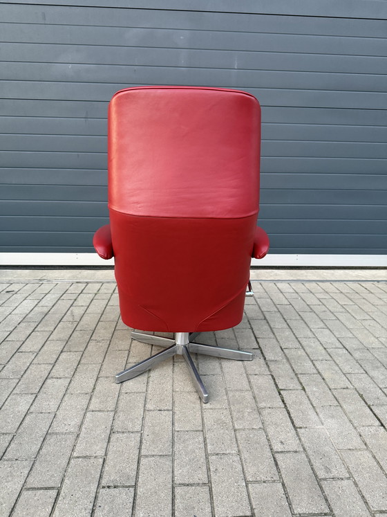 Image 1 of Poltrona relax Jori Symphony, recente, in pelle Celia rossa, taglia media, in ottime condizioni!