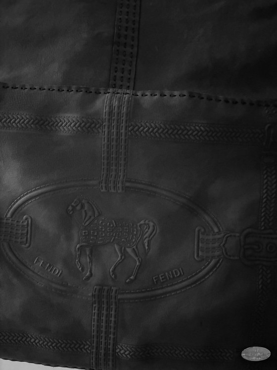 Image 1 of Leather FENDI saddlebag