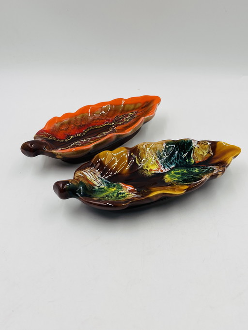 Set aus zwei Vallauris-Dienern