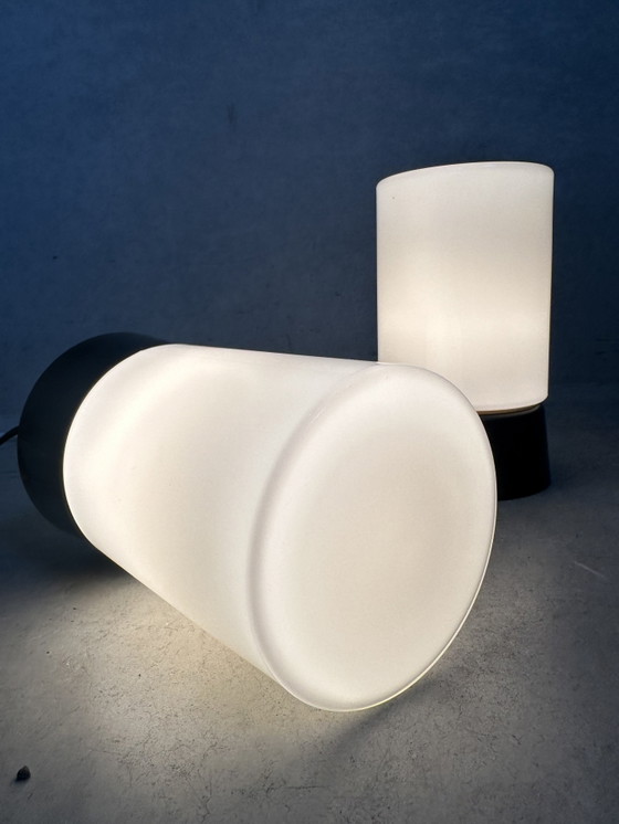 2x Vintage Plafondlamp - Bakeliet En Opaline – Niko, Plafondlampen, Other, Glass (photo 5 of 10)