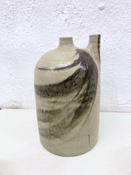 Image 1 of 3 Studio Pottery Vases by Mobach Netherlands Design Joke Stroes 80s