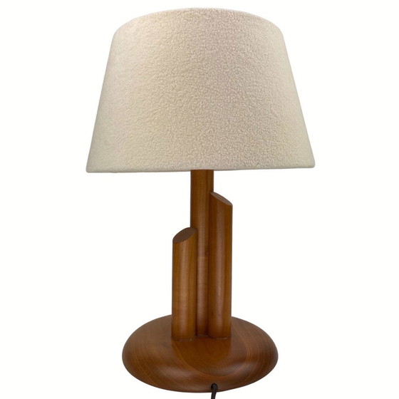 Image 1 of Lampe de table scandinave en pin, 1970S